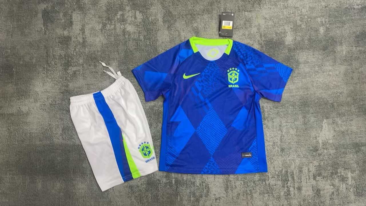25 26 Brazil away kids kit 25 26 巴西 客场 儿童套装