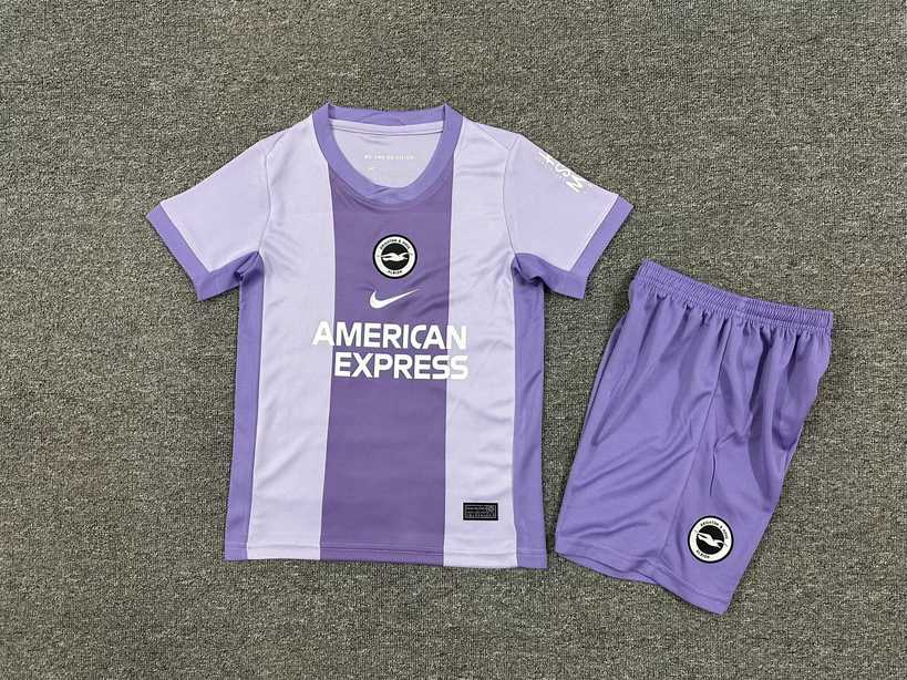 25 26 Brighton away kid kits 25 26 布莱顿 客场 儿童套装