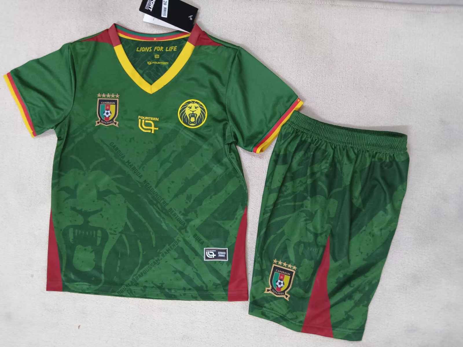 25 26 Cameroon Home Children's Set 25 26 喀麦隆 主场 孩子套装