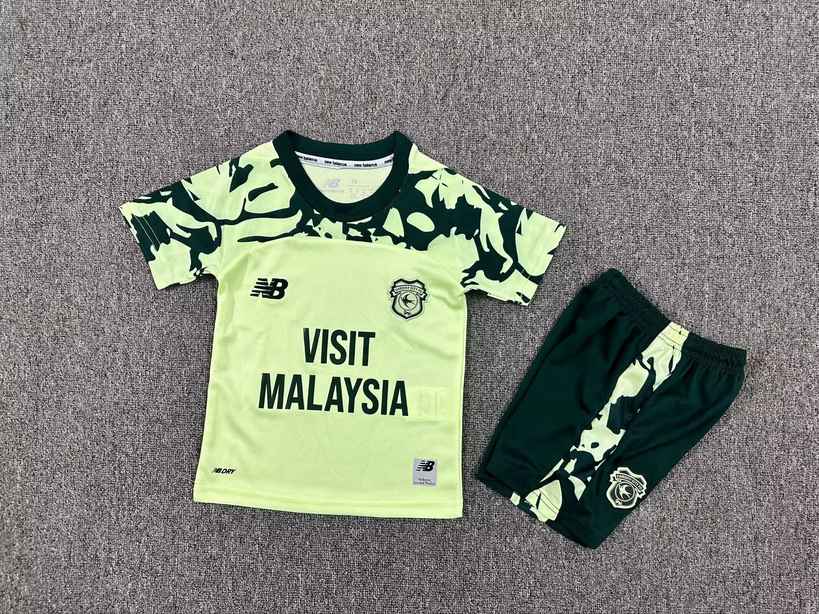25 26 Cardiff Away Kids Kit 25 26 卡迪夫 客场 孩子套装