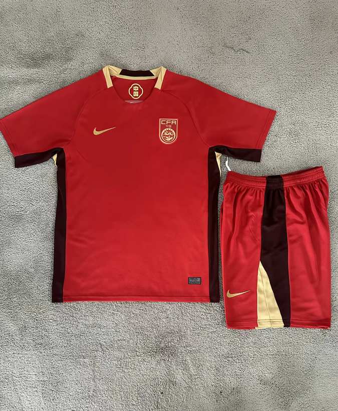 25 26 China home kids kit 25 26 中国 主场 儿童套装