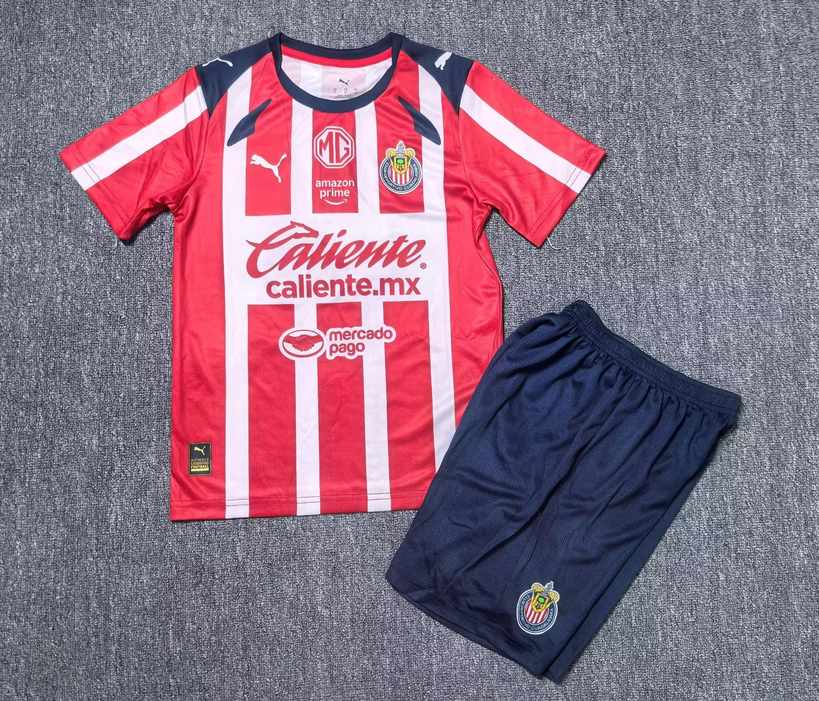 25 26 Chivas home kid kits 25 26 芝华士 主场 孩子套装