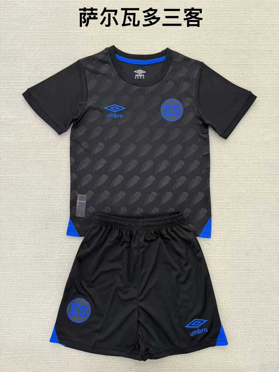 25 26 El Salvador fourth away kids kit 25 26 萨尔瓦多 三客 儿童套装