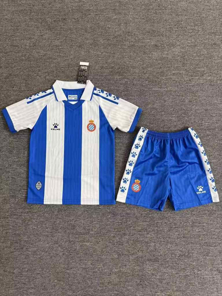 25 26 Espanyol home Children's kit 25 26 西班牙人 主场 孩子套件