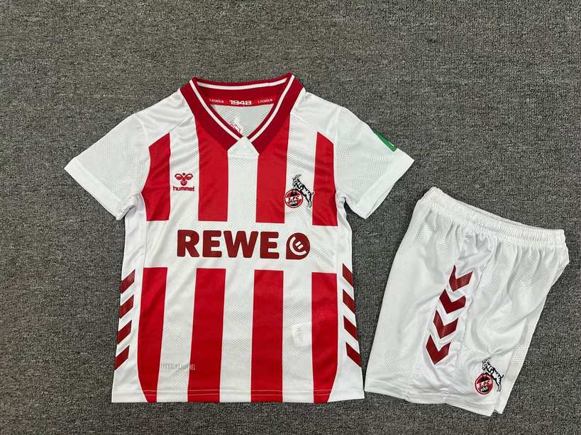 25 26 FC Köln home kid kits 25 26 科隆 主场 孩子套装
