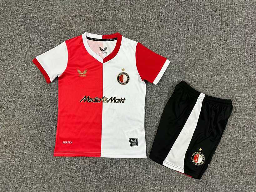 25 26 Feyenoord home kids kit 25 26 费耶诺德 主场 儿童套装