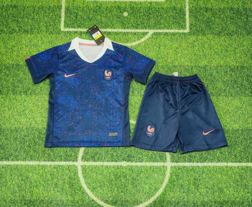 25 26 France home children's set 25 26 法国 主场 孩子套装
