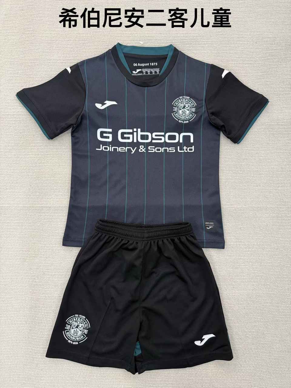 25 26 Hibernian third Away Kids Kit 25 26 希伯尼安 二客 孩子套装