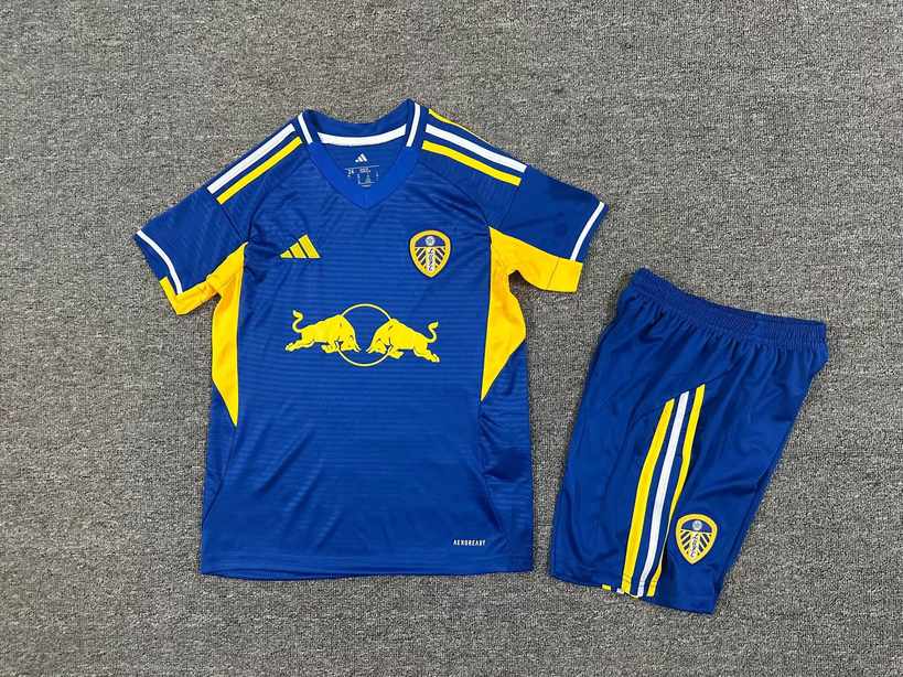 25 26 Leeds united away kid kits 25 26 利兹联 客场 儿童套装