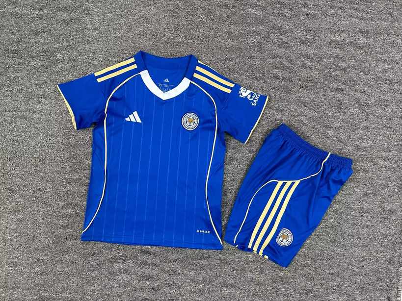 25 26 Leicester City home kid kits 25 26 莱斯特城 主场 儿童套装