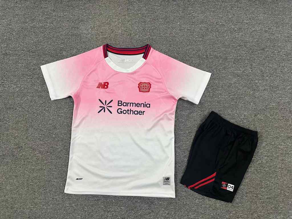 25 26 Leverkusen away kid kits 25 26 勒沃库森 客场 孩子套装
