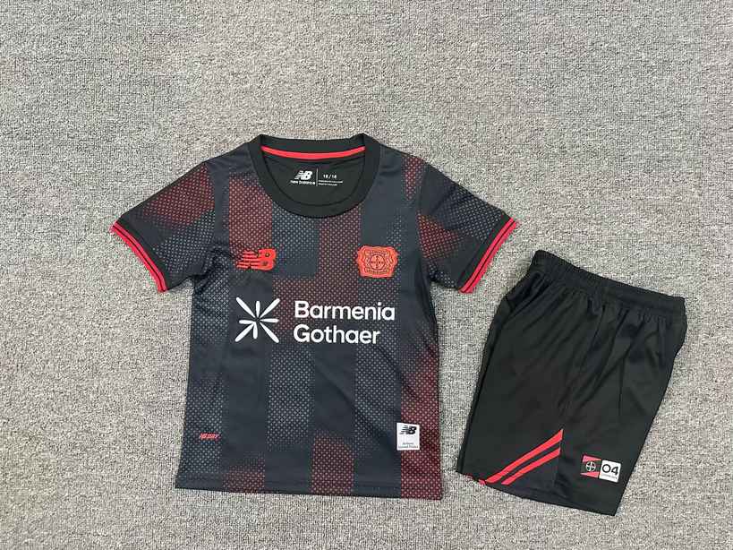 25 26 Leverkusen home kid kits 25 26 勒沃库森 主场 孩子套装