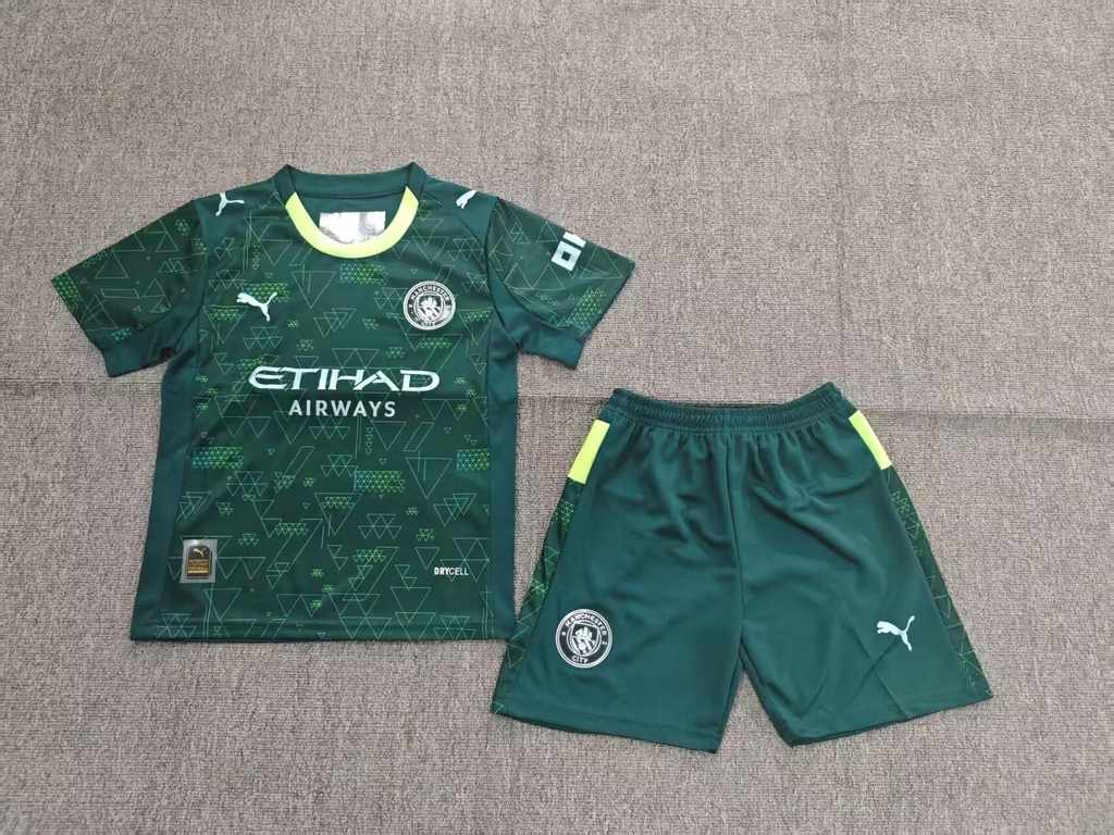 25 26 Manchester City 3 away Kids kit 25 26 曼城 3 客场 孩子套件