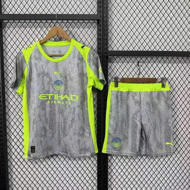 25 26 Manchester City third away kid kits 25 26 曼城 二客 儿童套装