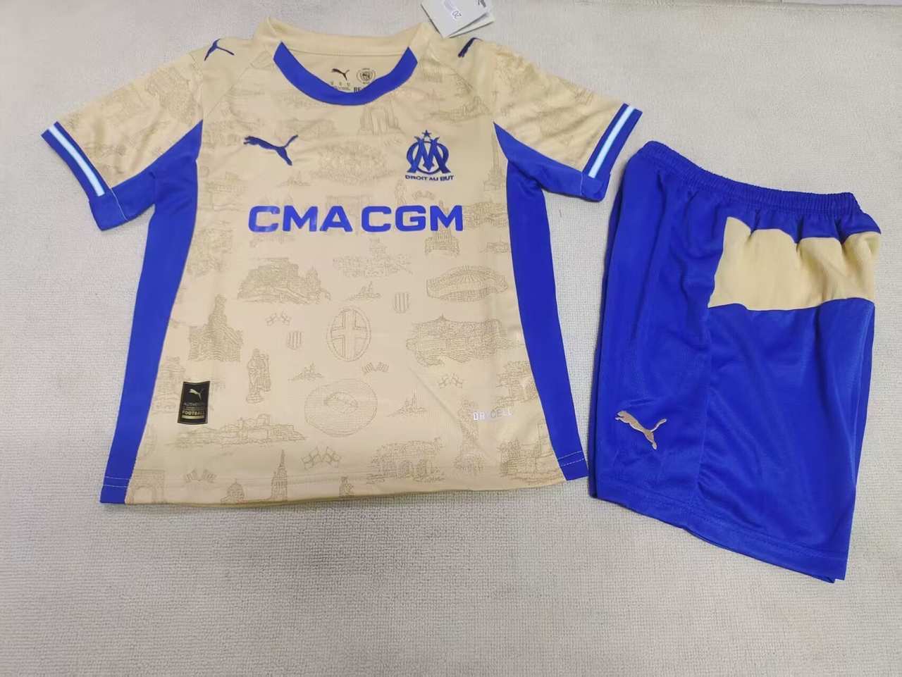 25 26 Marseille 3 third away kid kits 25 26 马赛 3 客场 儿童套装