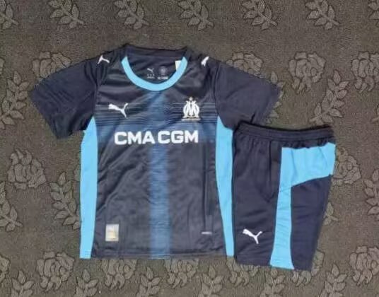 25 26 Marseille away kid kits 25 26 马赛 客场 孩子套装