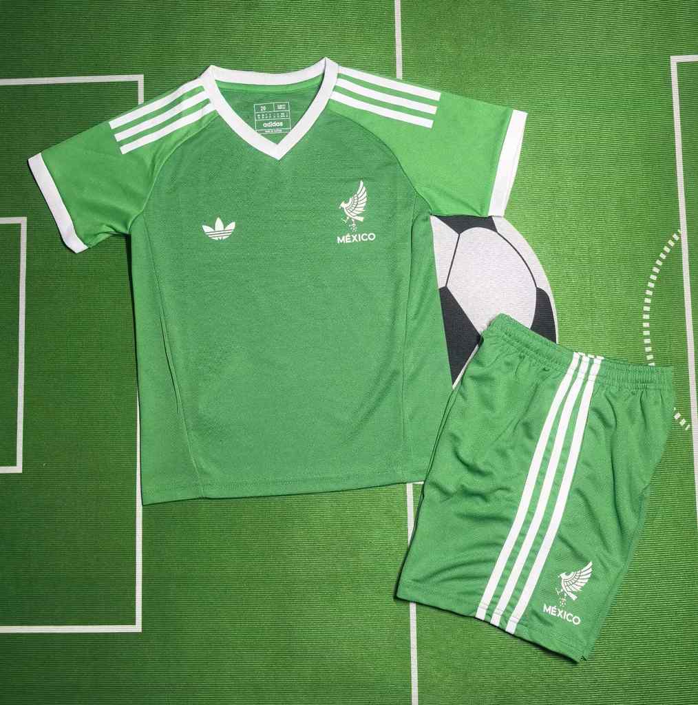 25 26 Mexico Gold Cup green GK kids kit 25 26 墨西哥 绿色 儿童套装