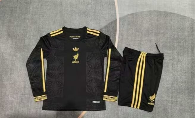 25 26 Mexico Special Edition kids suit Long sleeve 25 26 墨西哥 特别版 孩子套装 长袖