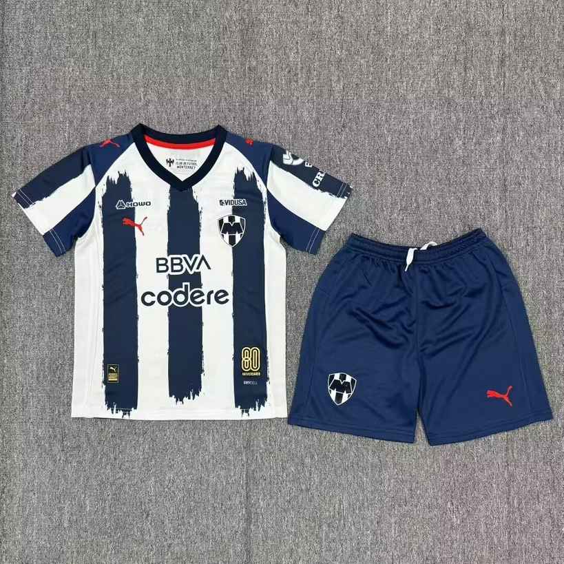25 26 Monterrey home kid kits 25 26 蒙特雷 主场 儿童套装