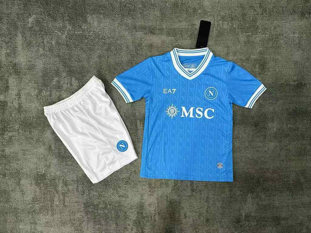 25 26 Napoli Home kid kits 25 26 那不勒斯 主场 儿童套装