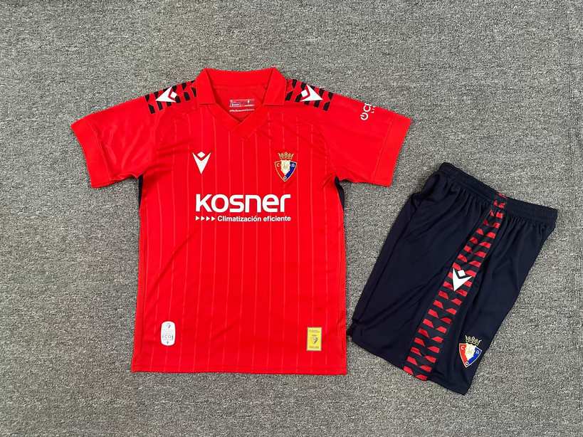 25 26 Osasuna home kid kits 25 26 奥萨苏纳 主场 孩子套装