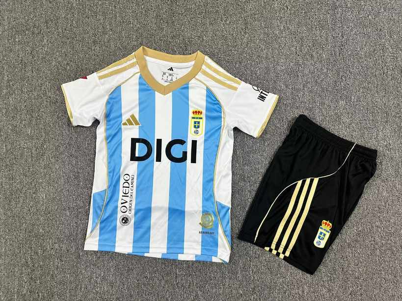 25 26 Oviedo third Away Kids Kit 25 26 奥维耶多 二客 儿童套装