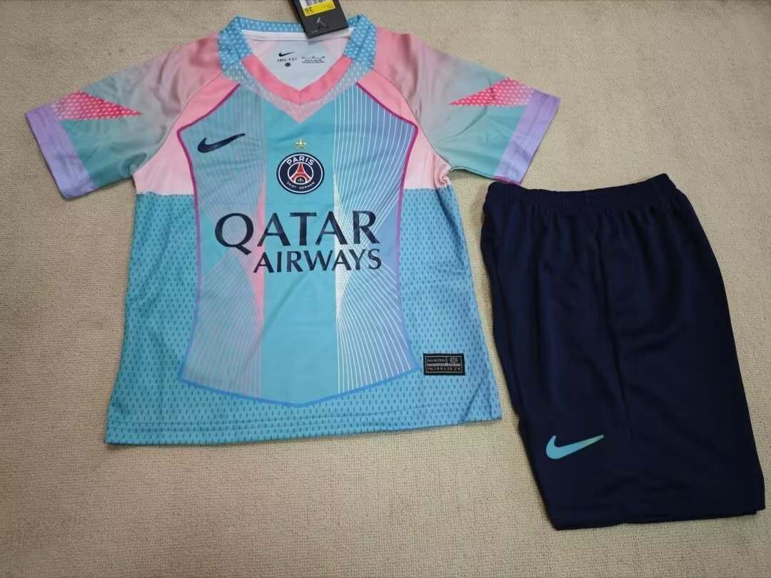 25 26 PSG Paris Blue Children's Set 25 26 巴黎 蓝色 儿童套装