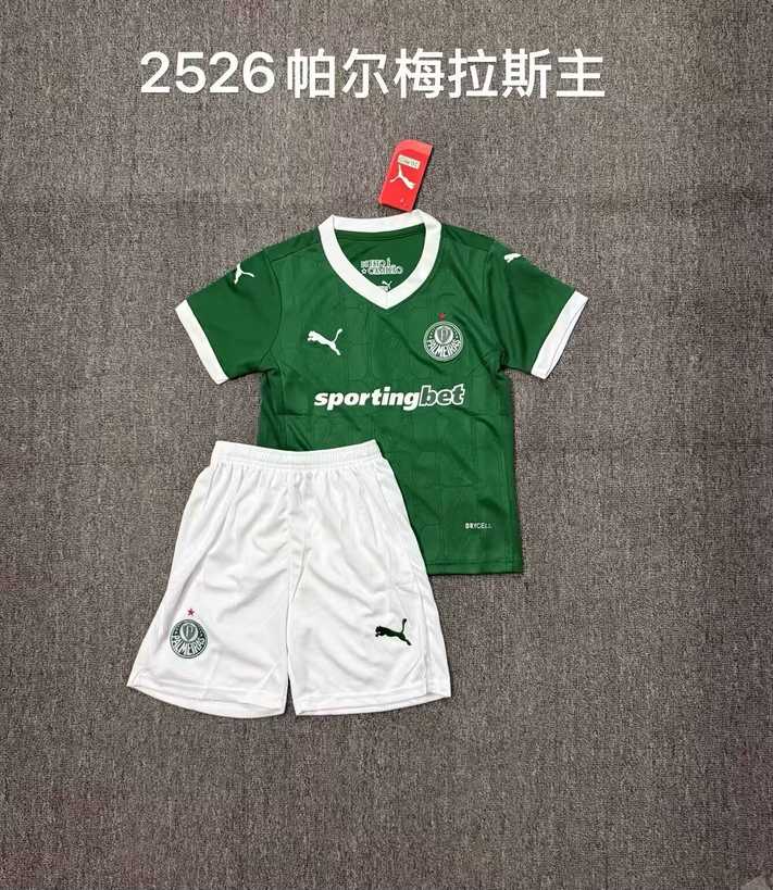 25 26 Palmeiras Home Kids kit 25 26 帕尔梅拉斯 主场 孩子套装