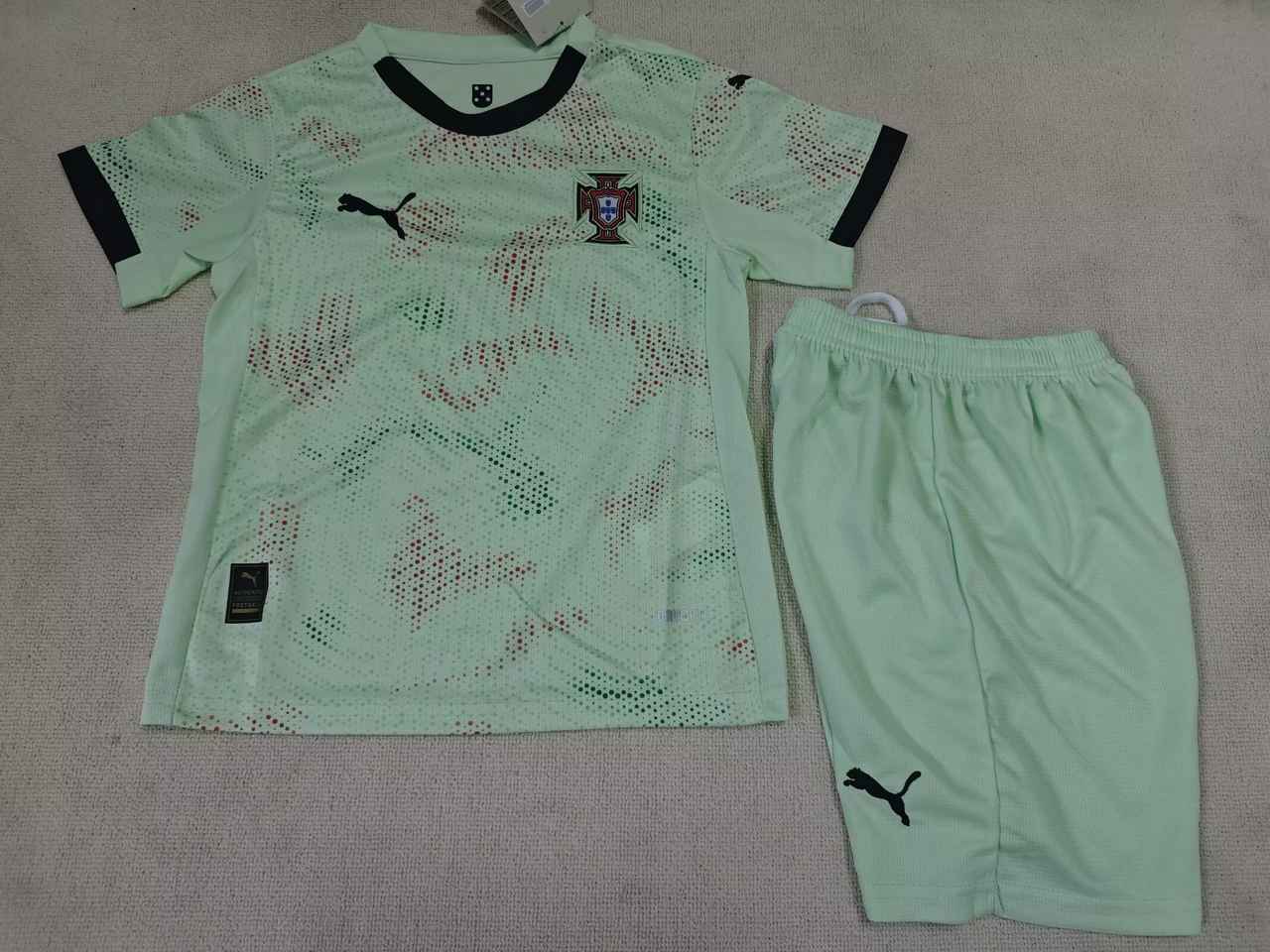 25 26 Portugal green kid kits 25 26 葡萄牙 绿色 孩子套装