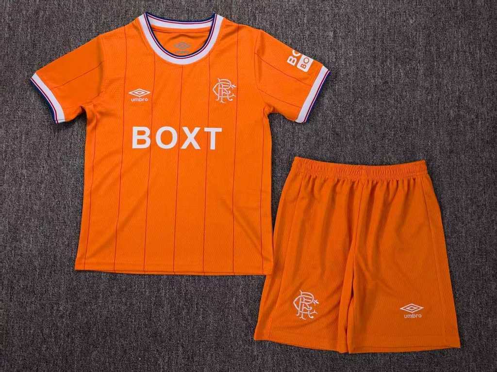 25 26 Rangers 3 Away Kids Kit 25 26 流浪者 3 客场 孩子套件