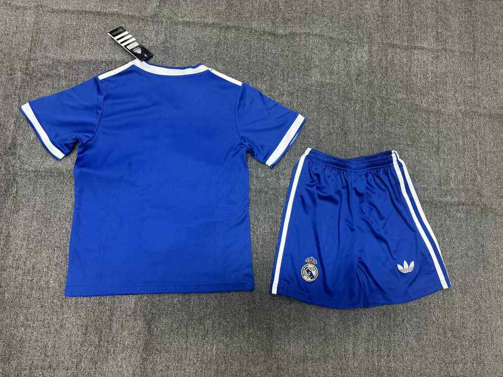 25 26 Real Madrid Blue Kids suit 25 26 皇马 蓝色 孩子套装