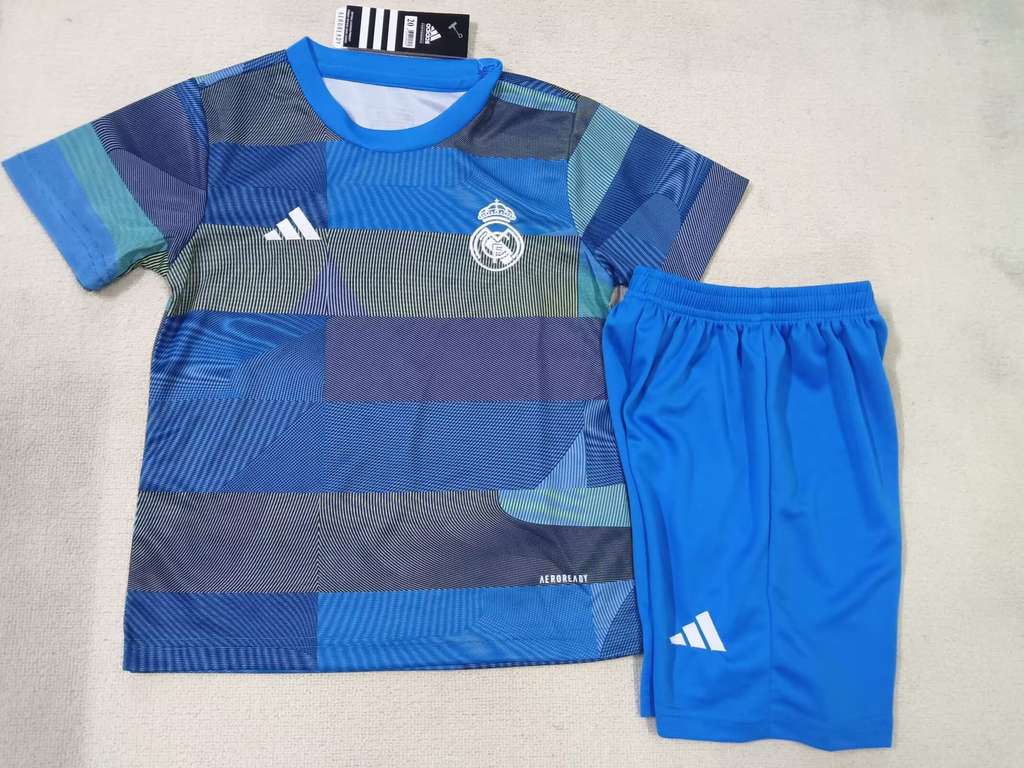 25 26 Real Madrid Blue Kids suit 25 26 皇马 蓝色 孩子套装_187473539