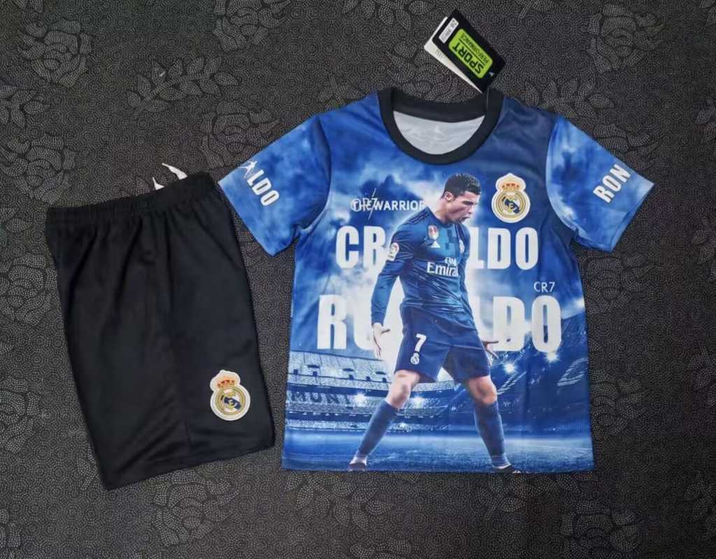 25 26 Real Madrid Ronaldo kid kits 25 26 CR7 儿童套装