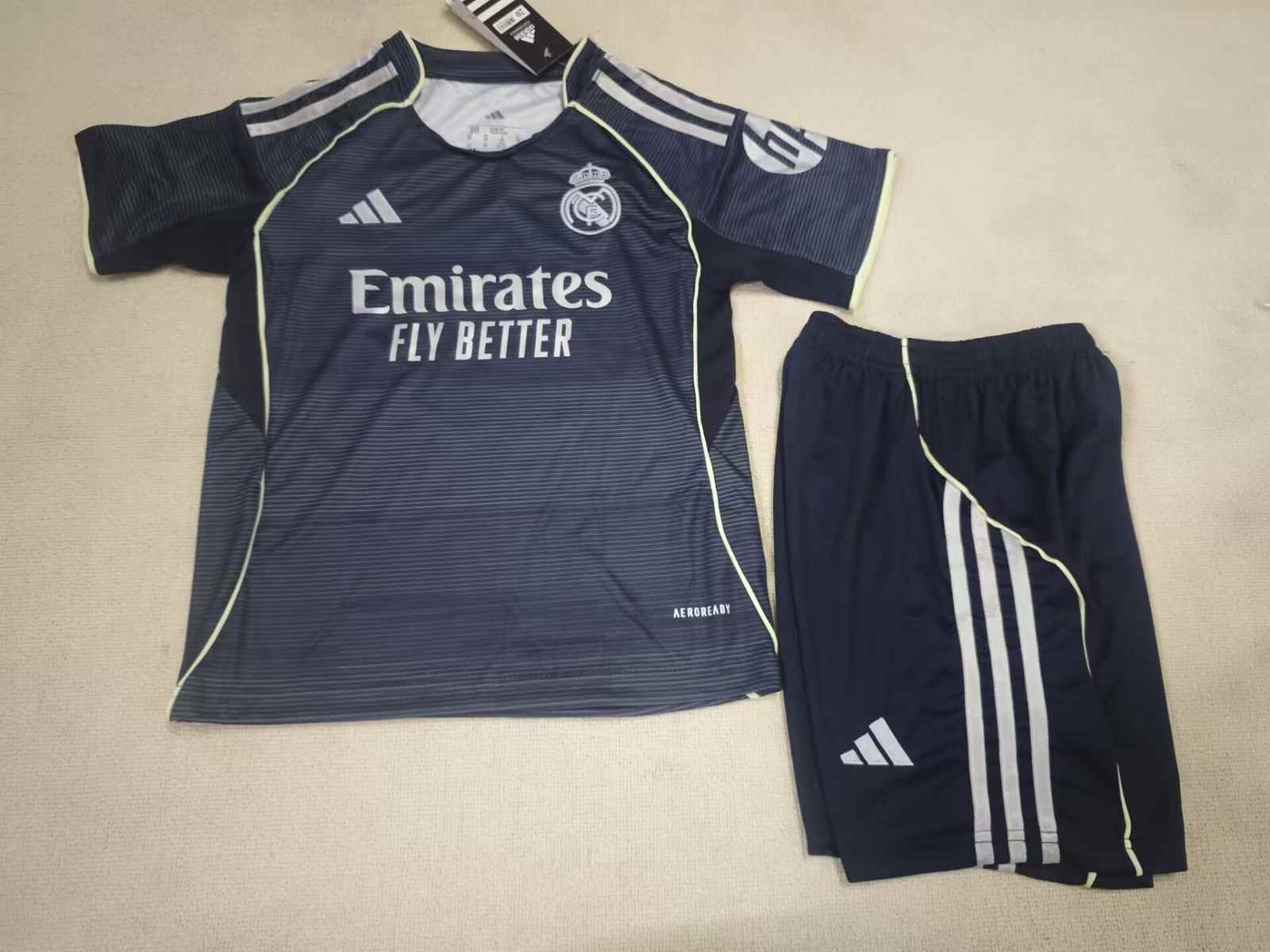 25 26 Real Madrid away blue kids kit 25 26 皇马 客场 儿童套装