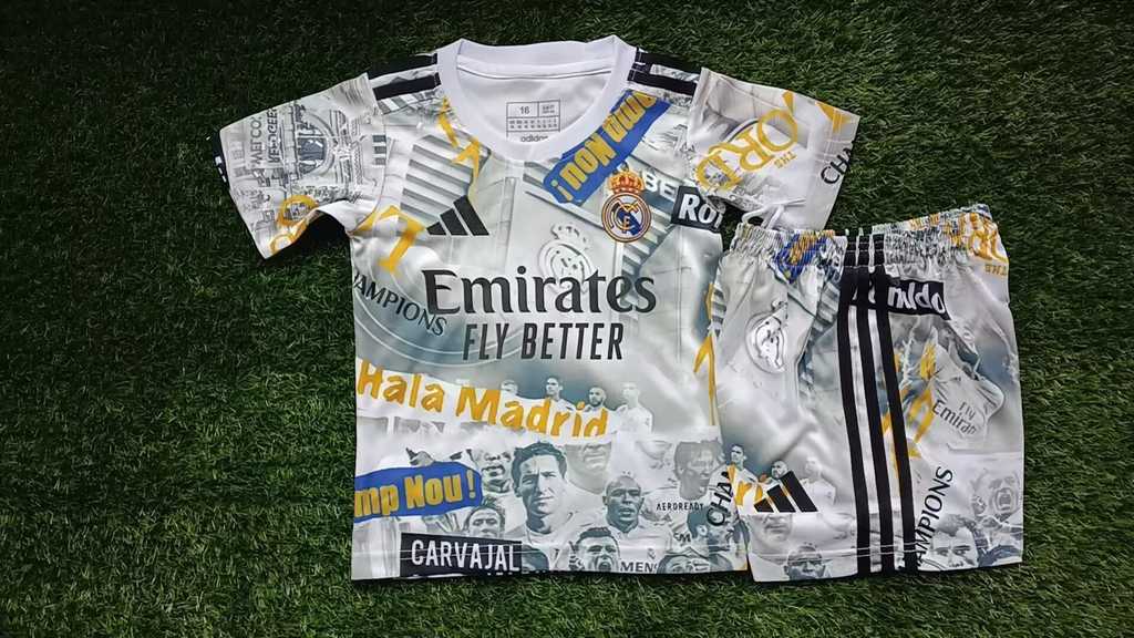 25 26 Real Madrid kid kits 25 26 皇马 群星版 儿童套装