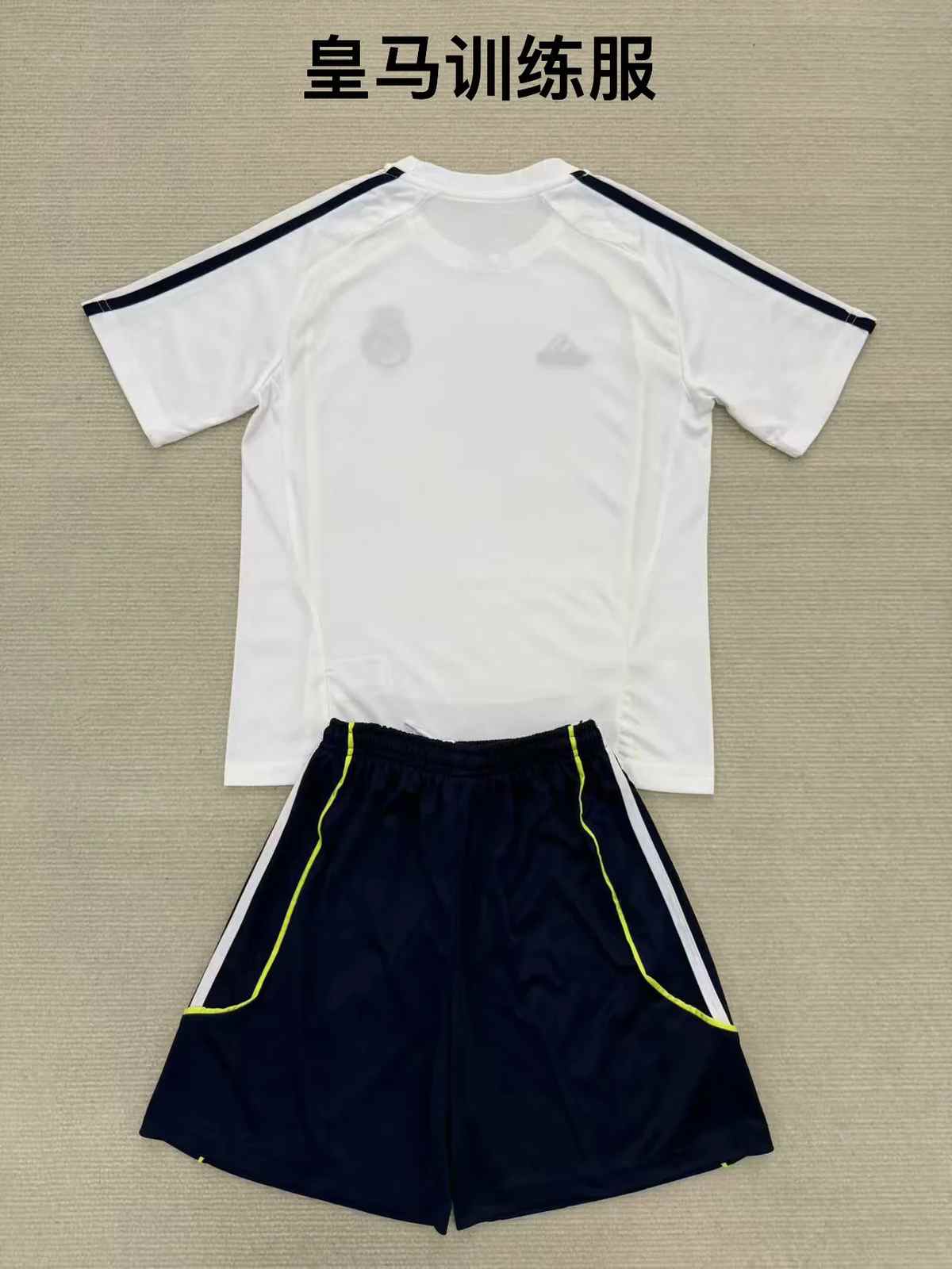 25 26 Real Madrid white retro kid kits 25 26 皇马 白色复古 儿童套装