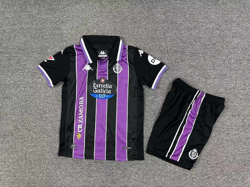 25 26 Real Valladolid Away kid kits 25 26 巴拉多利德 客场 儿童套装