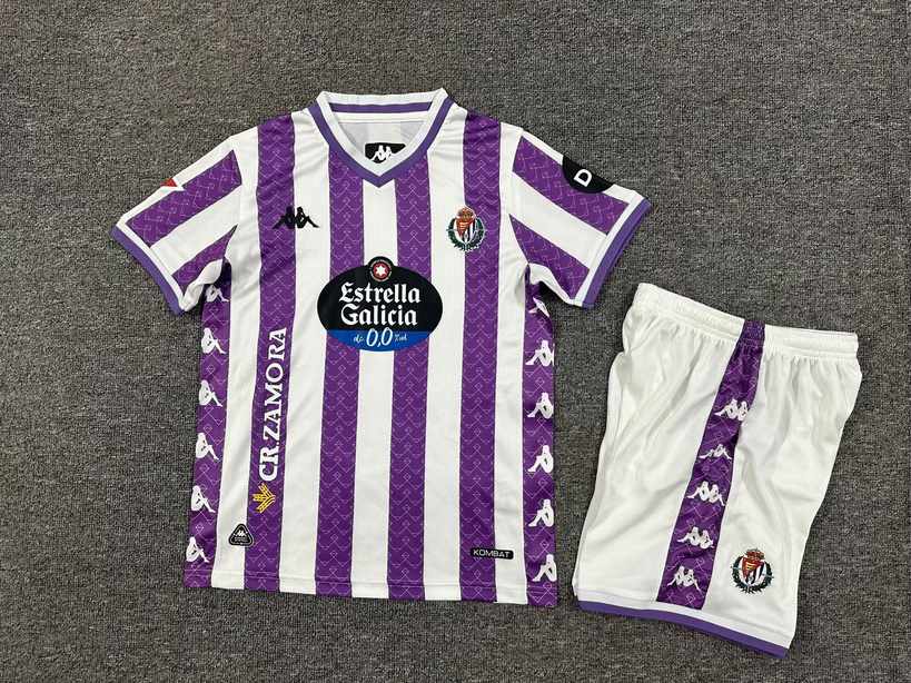 25 26 Real Valladolid home kid kits 25 26 巴拉多利德 主场 儿童套装