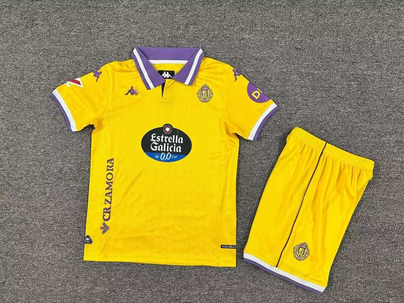 25 26 Real Valladolid third away kid kits 25 26 巴拉多利德 二客 儿童套装
