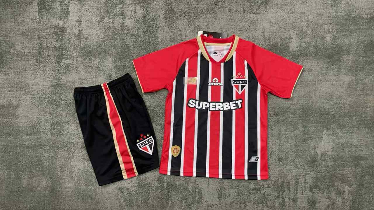 25 26 Sao paulo away kid kits 25 26 圣保罗 客场 儿童套装