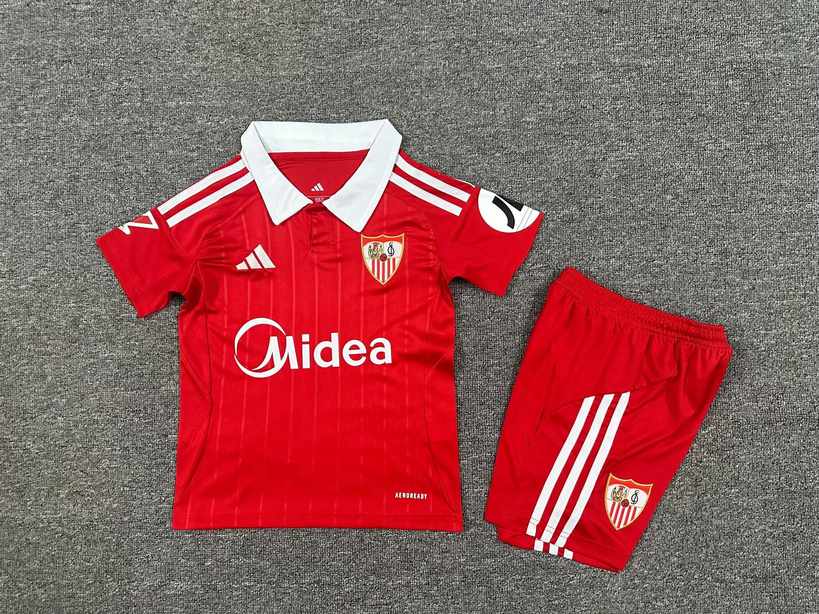 25 26 Sevilla away kid kits 25 26 塞维利亚 客场 孩子套装