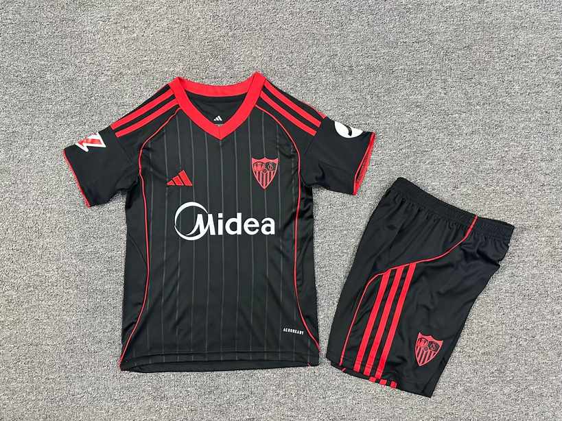 25 26 Sevilla third away kid kits 25 26 塞维利亚 二客 儿童套装