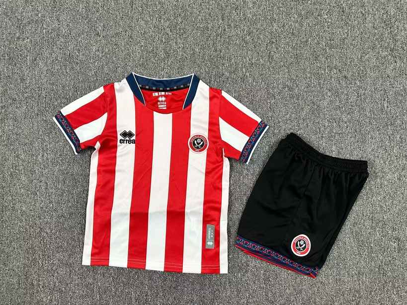 25 26 Sheffield Home kid kits 25 26 谢菲尔德联 主场 儿童套装
