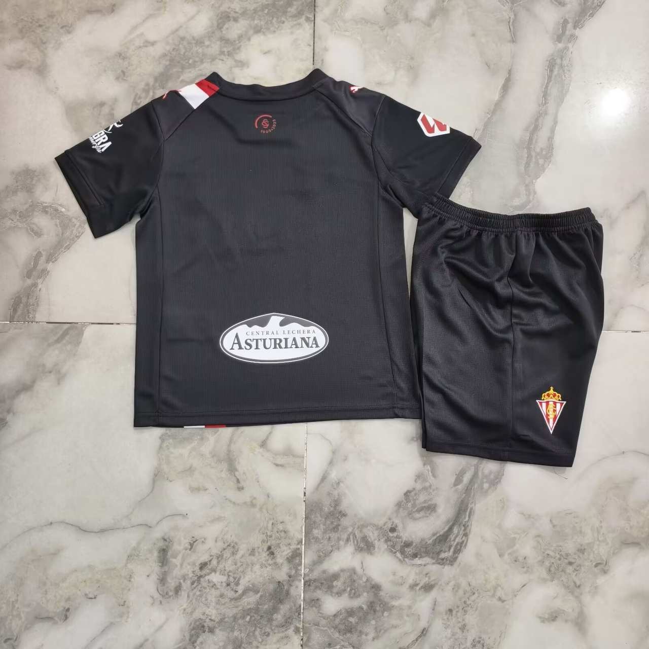 25 26 Sporting Gijon Away Kids Kit 25 26 希洪竞技 客场 孩子套装