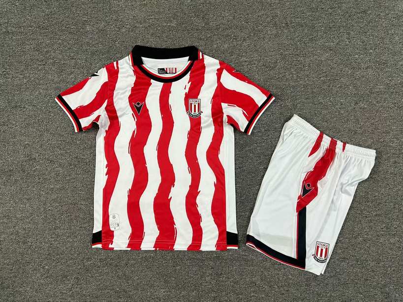 25 26 Stoke City home Kids Kit 25 26 斯托克城 主场 孩子套装