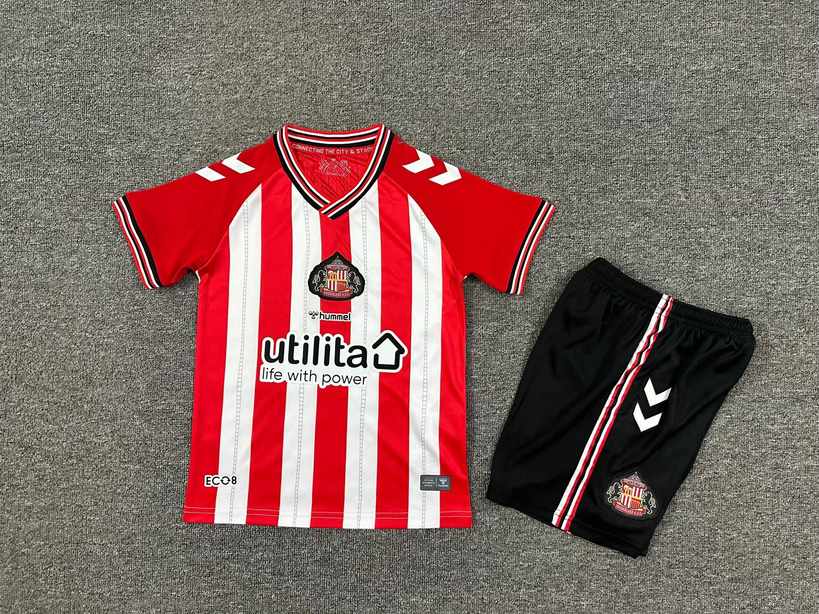 25 26 Sunderland home kid kits 25 26 桑德兰 主场 儿童套装