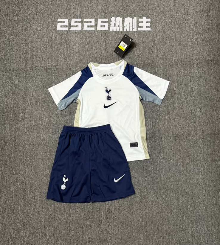 25 26 Tottenham home Kids set 25 26 热刺 主场 孩子套装