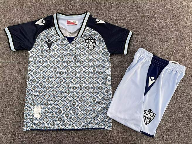 25 26 UD Almeria away kid kits 25 26 阿尔梅里亚 客场 儿童套装