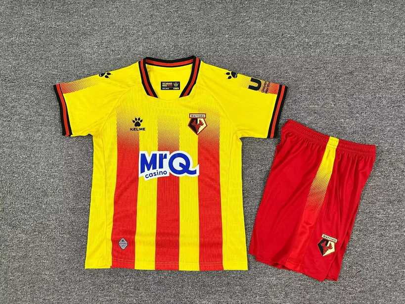 25 26 Watford Home Kids Kit 25 26 沃特福德 主场 孩子套装