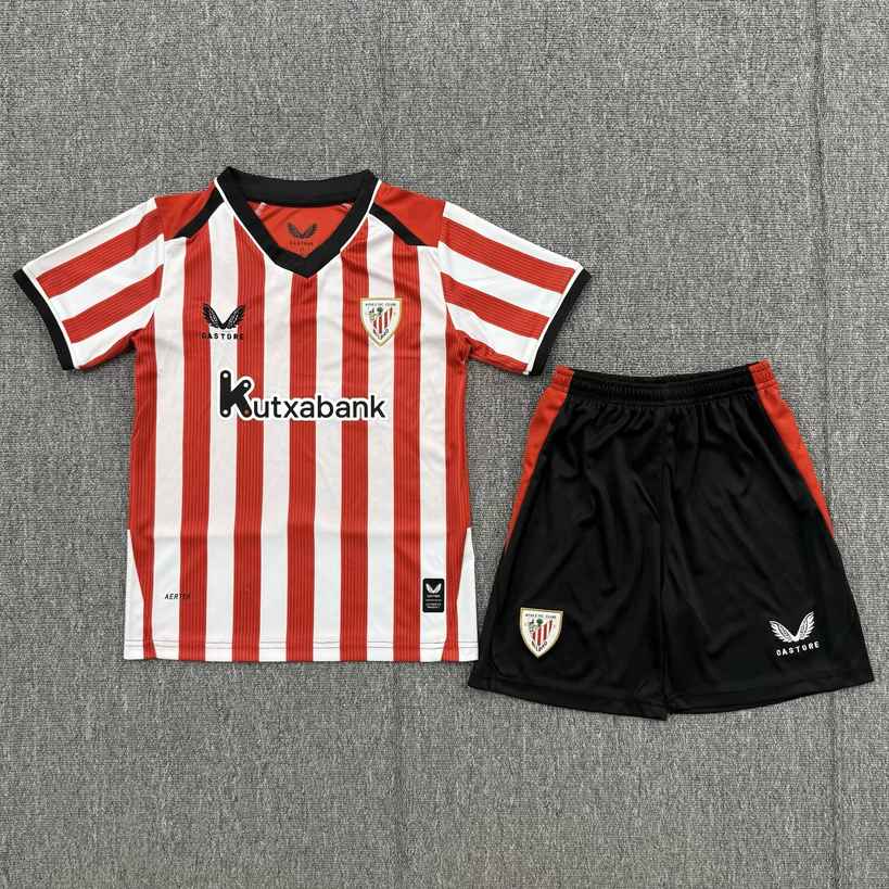 26 27 Athletic Bilbao home kid kits 26 27 毕尔巴鄂 主场 儿童套装